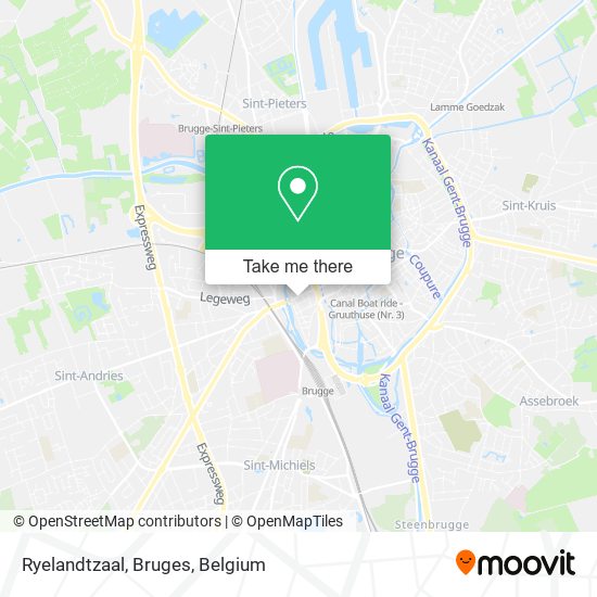 Ryelandtzaal, Bruges map
