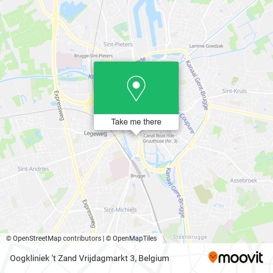 Oogkliniek 't Zand Vrijdagmarkt 3 map