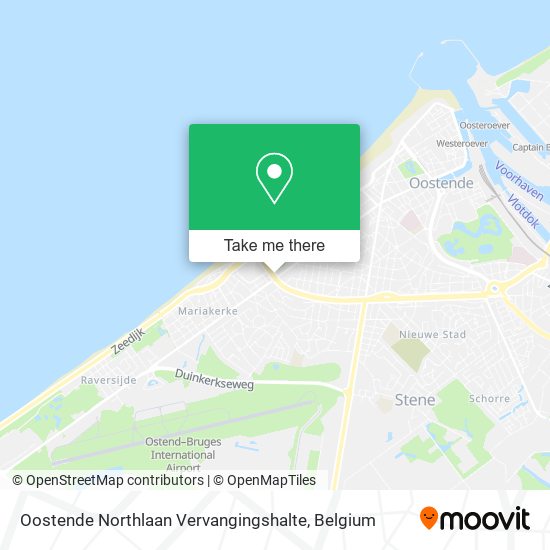 Oostende Northlaan Vervangingshalte plan