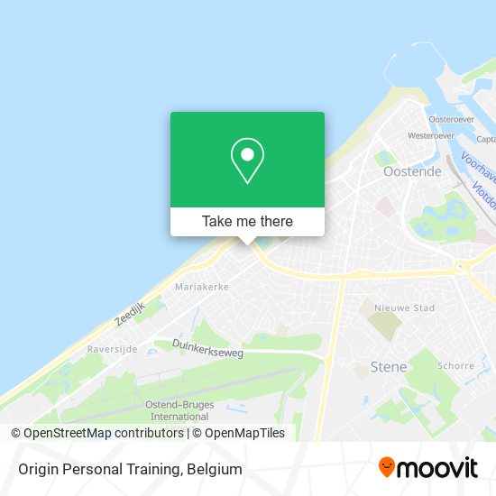 Origin Personal Training map