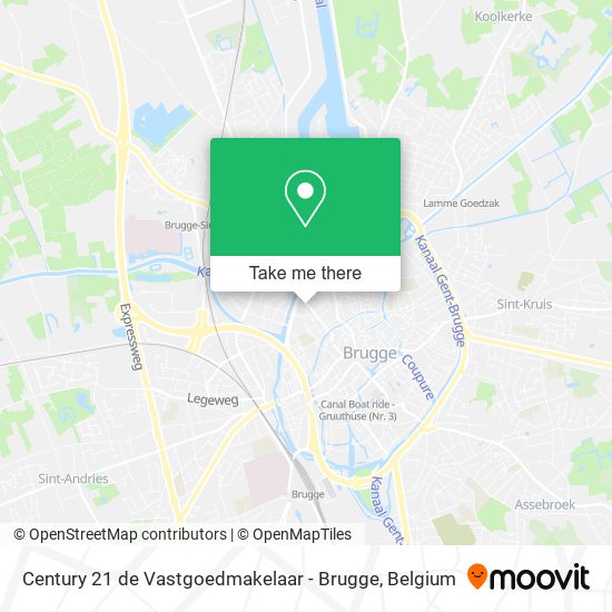 Century 21 de Vastgoedmakelaar - Brugge map