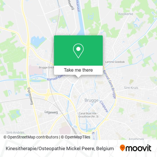 Kinesitherapie / Osteopathie Mickel Peere map