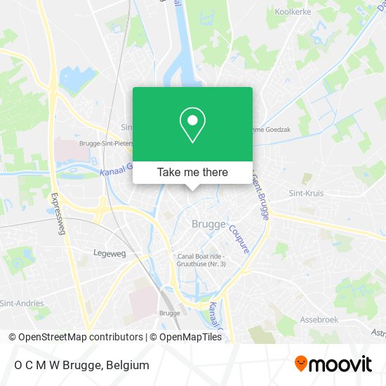 O C M W Brugge map