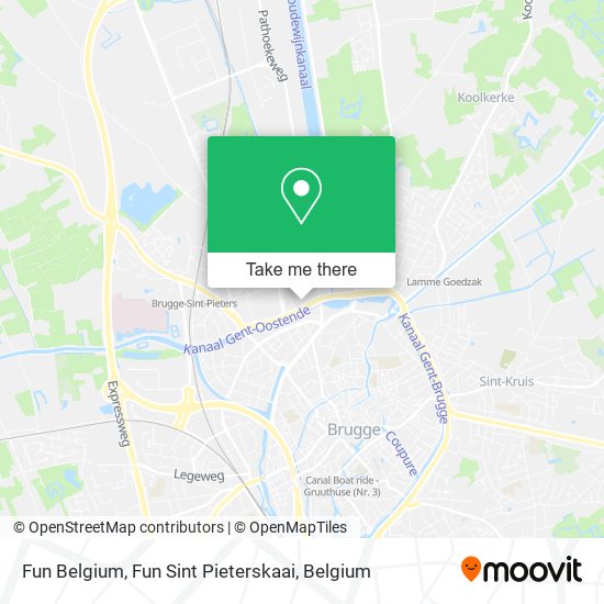 Fun Belgium, Fun Sint Pieterskaai map