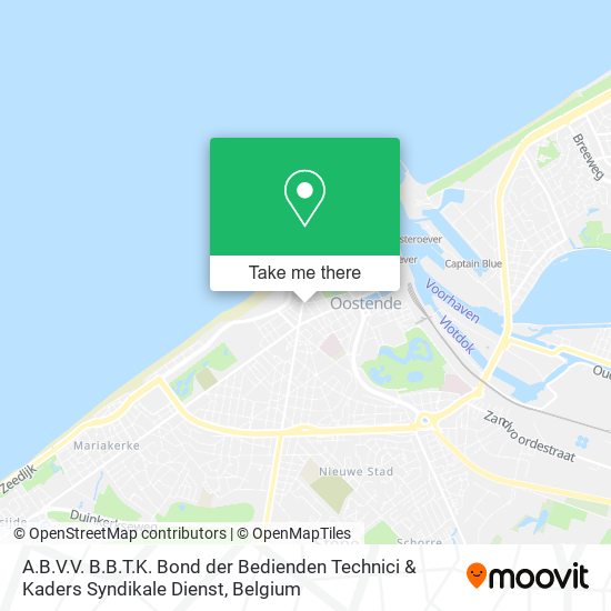 A.B.V.V. B.B.T.K. Bond der Bedienden Technici & Kaders Syndikale Dienst map