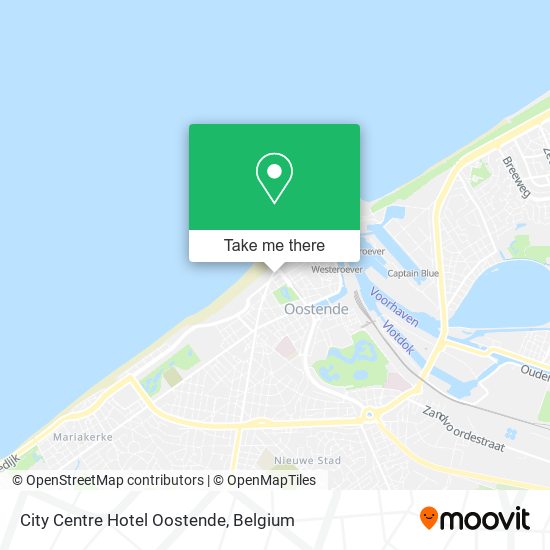 City Centre Hotel Oostende map