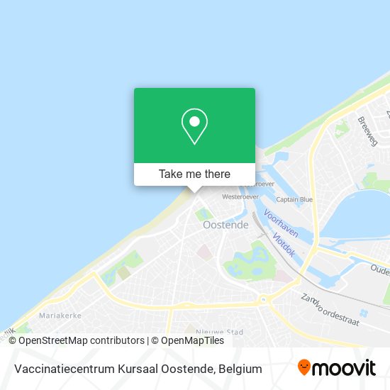 Vaccinatiecentrum Kursaal Oostende plan