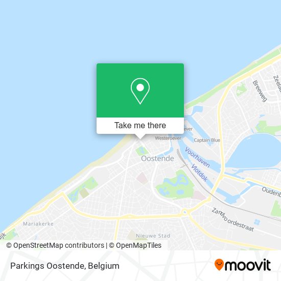 Parkings Oostende map