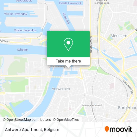 Antwerp Apartment map