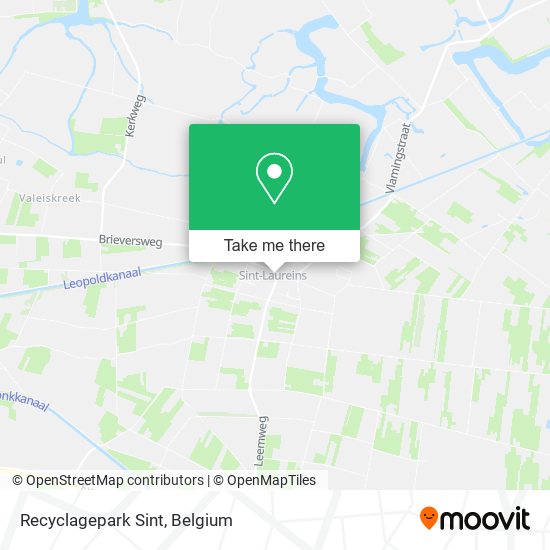 Recyclagepark Sint map