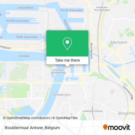 Bouldermuur Antwer map