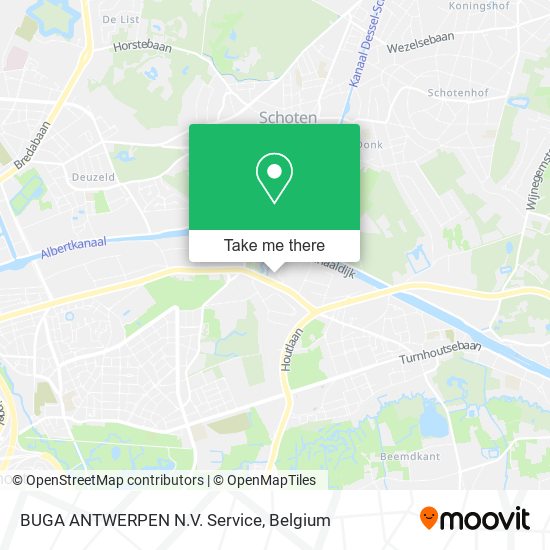 BUGA ANTWERPEN N.V. Service map