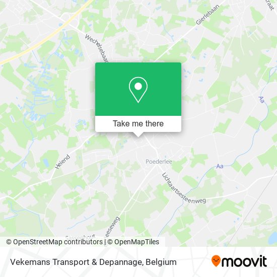 Vekemans Transport & Depannage map