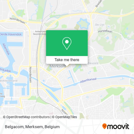 Belgacom, Merksem map