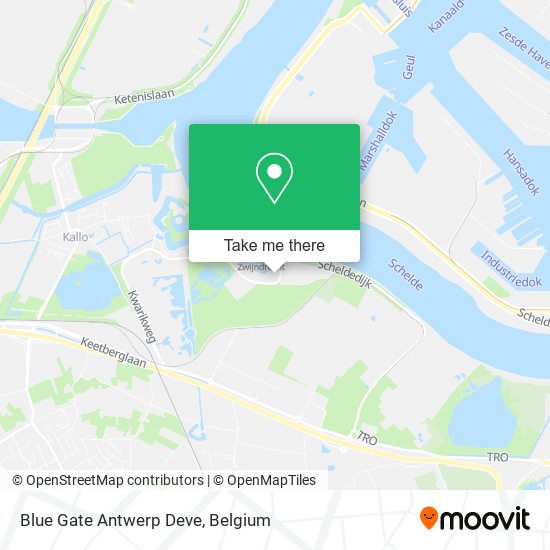 Blue Gate Antwerp Deve map