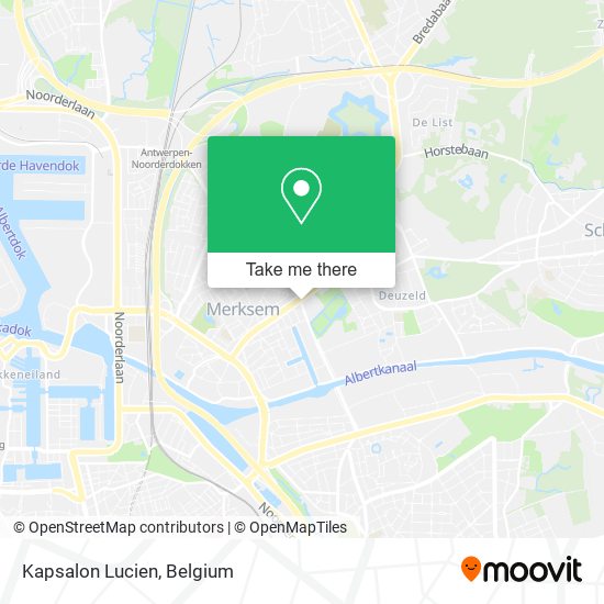 Kapsalon Lucien map