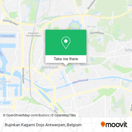 Bujinkan Kagami Dojo Antwerpen map
