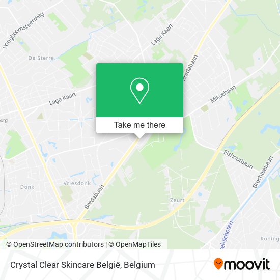 Crystal Clear Skincare België map