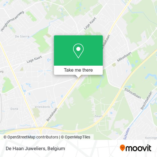 De Haan Juweliers map