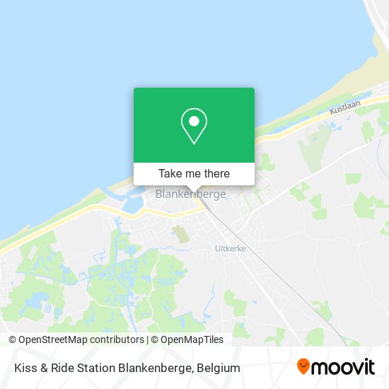 Kiss & Ride Station Blankenberge plan