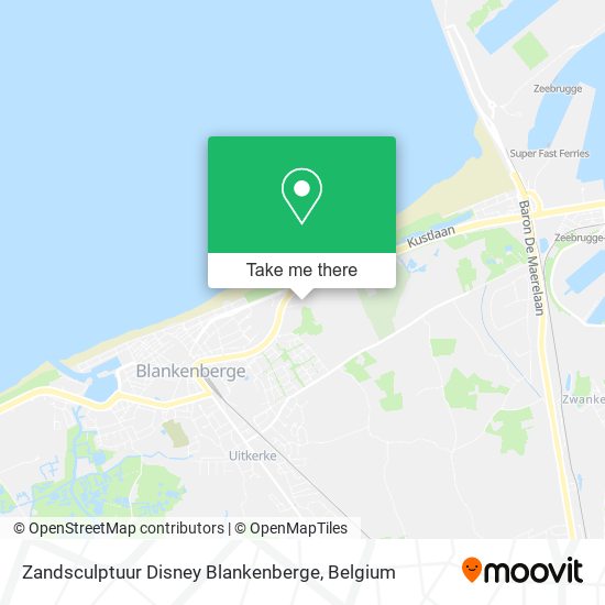 Zandsculptuur Disney Blankenberge plan