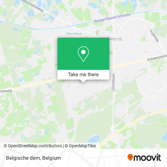 Belgische dem map