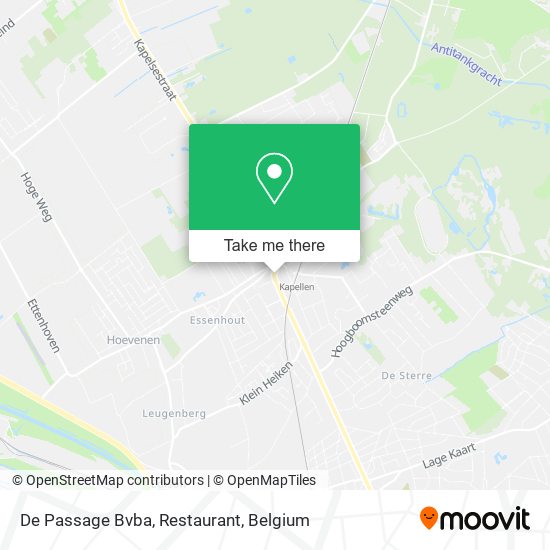 De Passage Bvba, Restaurant map