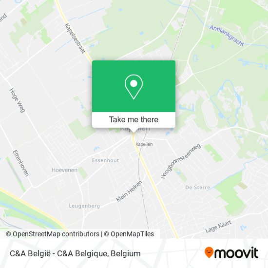 C&A België - C&A Belgique plan