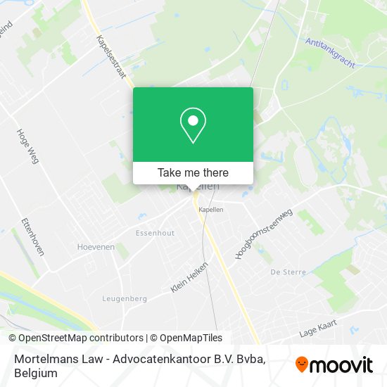 Mortelmans Law - Advocatenkantoor B.V. Bvba map