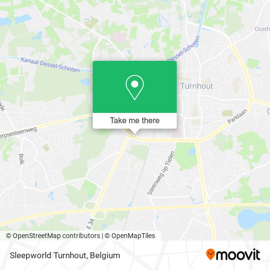 Sleepworld Turnhout map