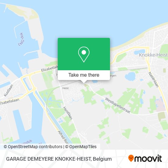 GARAGE DEMEYERE KNOKKE-HEIST map