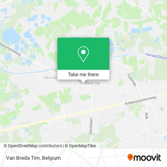 Van Breda Tim map