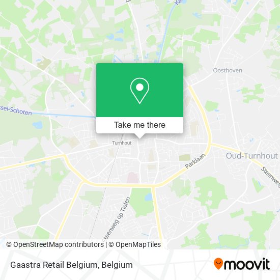 Gaastra Retail Belgium map