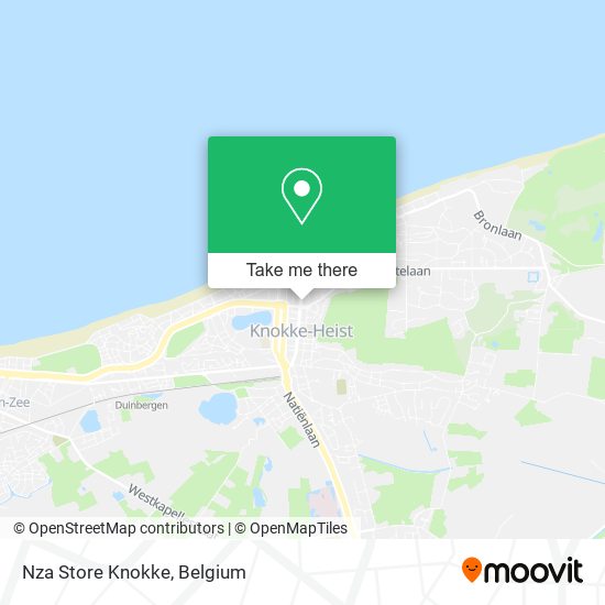 Nza Store Knokke map