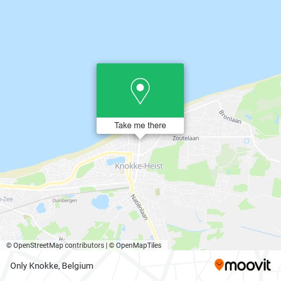 Only Knokke map