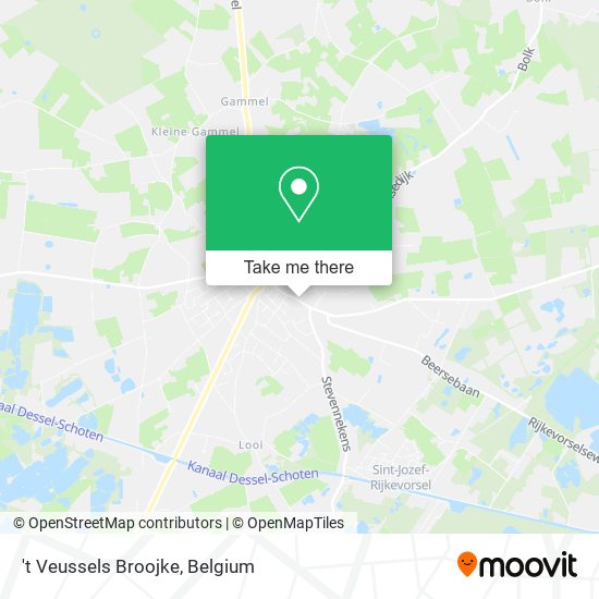 't Veussels Broojke map