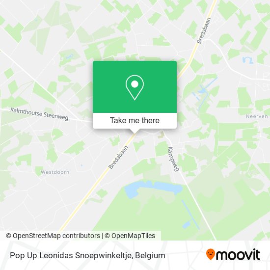 Pop Up Leonidas Snoepwinkeltje plan