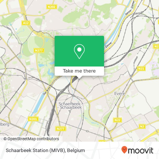 Schaarbeek Station (MIVB) plan