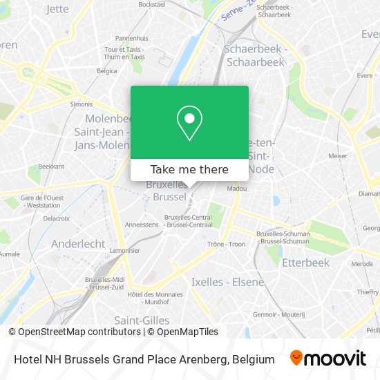 Hotel NH Brussels Grand Place Arenberg plan