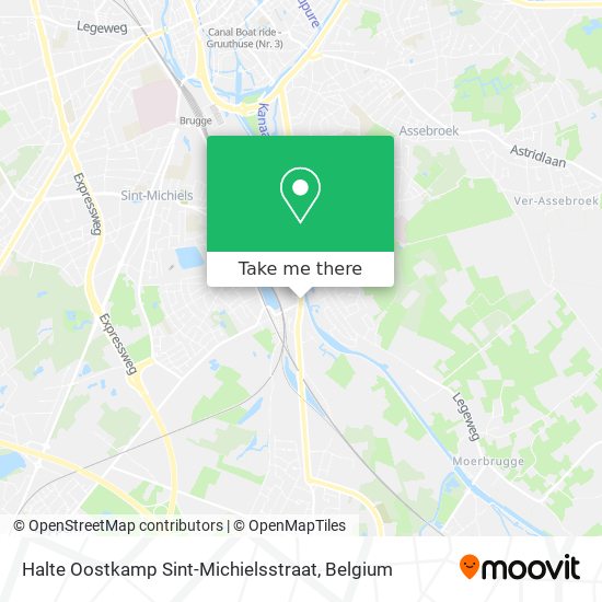 Halte Oostkamp Sint-Michielsstraat plan