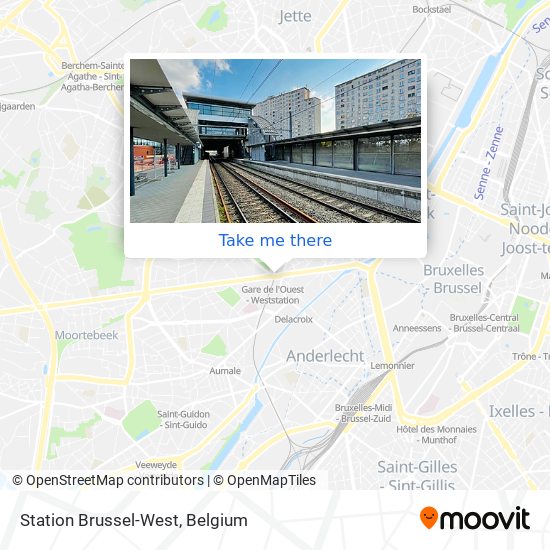 Station Brussel-West plan