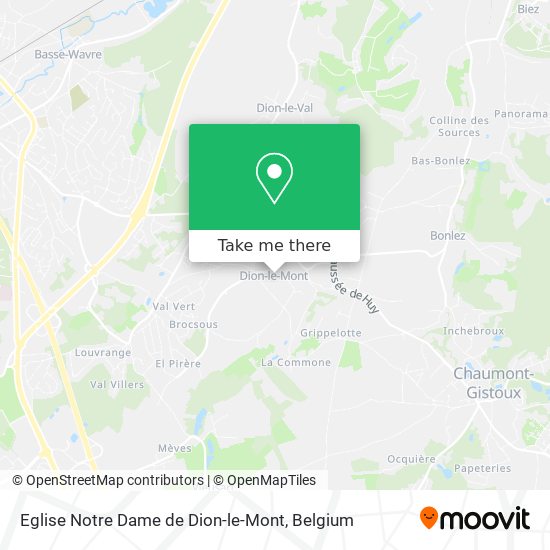 Eglise Notre Dame de Dion-le-Mont map