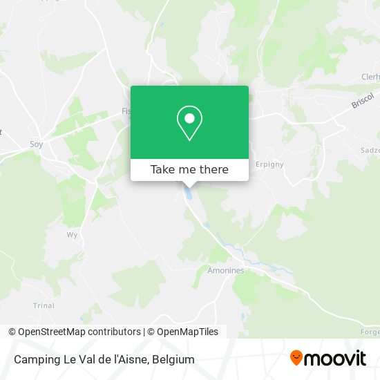 Camping Le Val de l'Aisne map