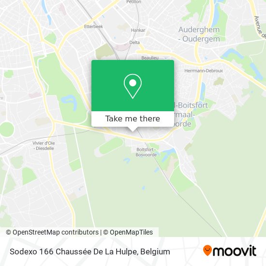 Sodexo 166 Chaussée De La Hulpe map