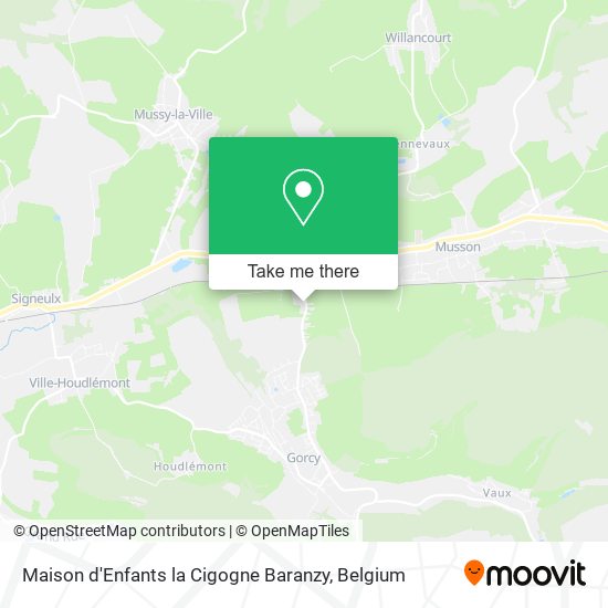 Maison d'Enfants la Cigogne Baranzy map