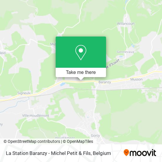 La Station Baranzy - Michel Petit & Fils map