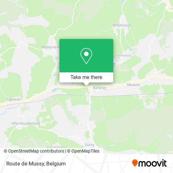 Route de Mussy map