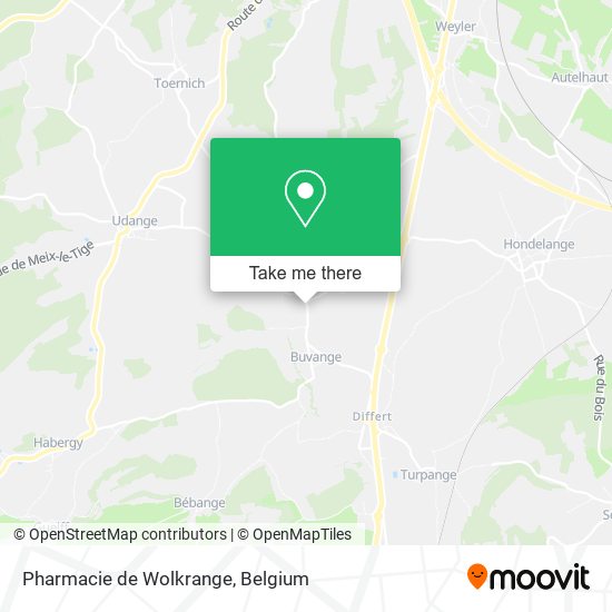 Pharmacie de Wolkrange map