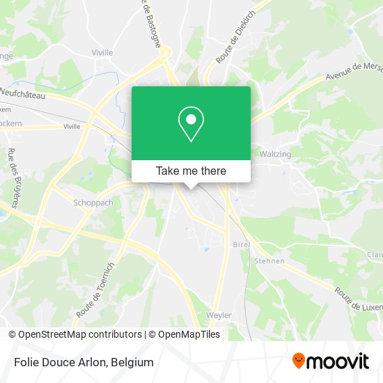 Folie Douce Arlon map