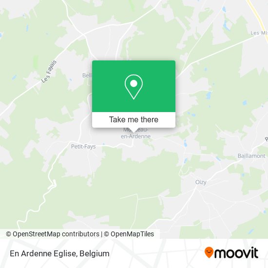 En Ardenne Eglise map